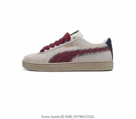 Puma 彪马 男女鞋真标半码制 原楦原纸版数据开发版型 超采用软纹皮革鞋面材质 正确橡胶围条加固鞋底运动品牌puma 彪马 Suede Classic经典复古 - 点击图像关闭