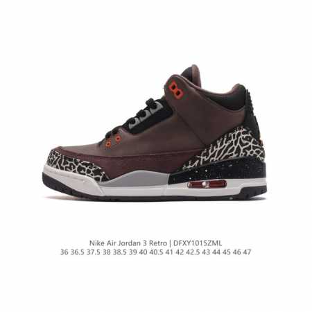 公司级 头层皮 耐克 乔丹 Aj3 耐克 Nike Air Jordan 3 Retro Se 乔3 复刻篮球鞋 乔丹3代 三代 男女子运动鞋，作为 Aj 系列 - 点击图像关闭