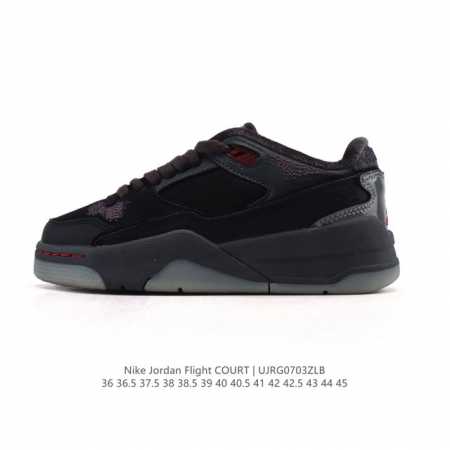 耐克 Nike 乔丹 Jordan Flight Court 时尚休闲 防滑耐磨 低帮运动鞋 复古篮球鞋 男女同款 Jordan 新鞋型 又来了！新配色曝光！滑 - 点击图像关闭