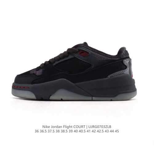 耐克 Nike 乔丹 Jordan Flight Court 时尚休闲 防滑耐磨 低帮运动鞋 复古篮球鞋 男女同款 Jordan 新鞋型 又来了！新配色曝光！滑