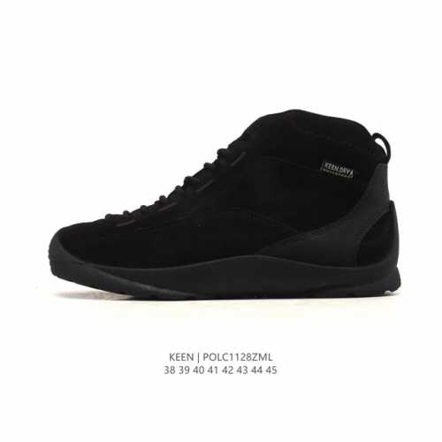 公司级 美国人气户外品牌-科恩Keen Jasper Rocks Sp 贾斯珀 都市系列复古高帮系带户外风露营徒步登山运动训练鞋 。原楦型开发纸版，采用固色翻毛