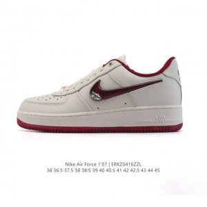 耐克 Nike Air Force 7 Low 2025新年新款 空军一号含气垫 小白鞋 低帮百搭厚底增高休闲运动板鞋。柔软、弹性十足的缓震性能和出色的中底设计