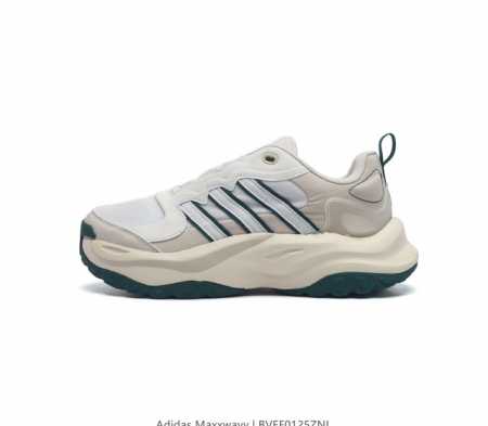 Adidas 阿迪达斯 增高又显瘦 阿迪 新老爹鞋 Adidas Maxxwavy 鞋身选择大面积网眼织物 热熔压胶以及皮革材质组成 既保证透气性 又使其具有较 - 点击图像关闭