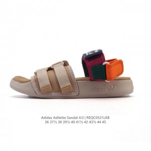 阿迪达斯Adidas三叶草 Originals Adilette Fwy Sandal W天足系列 户外百搭休闲运动凉鞋 沙滩魔术贴凉拖鞋 溯溪鞋 男女同款 类