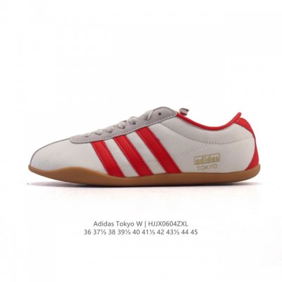阿迪达斯 Adidas Originals Tokyo 经典舒适 防滑耐磨 低帮 板鞋 男女同款 蓝色一双封神｜复古薄底鞋美到犯规啦薄底鞋是今年的流行趋势，这双