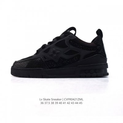 新款公司级 Lv Skate Sneaker 路易威登 水钻系带 时尚低帮 2025年新款运动板鞋 蛇年限定 2025 Lv 路易威登 Skate铆钉休闲运动鞋