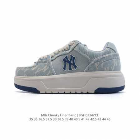 170 mlb Chunky Liner Basic 人气单品学长鞋系列轻量增高厚底百搭休闲运动板鞋 男女轻便胶鞋 高级街头休閒品牌鞋。Mlb Chunky L - 点击图像关闭
