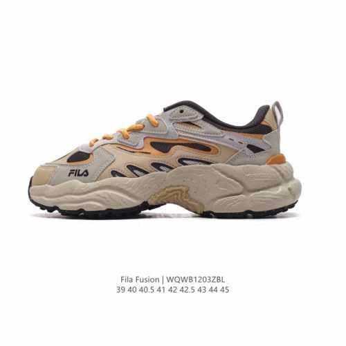 公司级 斐乐 男款老爹鞋 Fila Fusion 厚底增高跑步鞋 百搭运动板鞋 意大利百年经典运动品牌，网红单品 小红书推荐爆款 Fila斐乐新款小白鞋斐乐潮牌