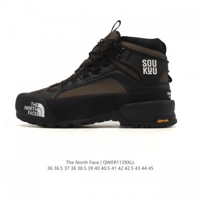 公司级 户外老爹运动鞋 高帮马丁靴 The North Face 北面厚底增高跑步鞋 北脸男女款老爹鞋 护脚踝登山鞋 透气织物鞋面 户外耐磨徒步鞋 。具有出色的