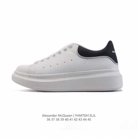 Alexandermcqueen 亚历山大 麦昆Mcq 运动小白鞋 厚底增高闪尾光滑牛皮平底鞋休闲鞋 时尚男女板鞋潮运动鞋 ，火爆到大街小巷无人不知，无人不晓的 - 点击图像关闭