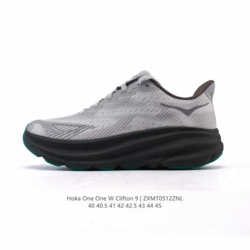 公司级 Hoka One One 升级款 Clifton 9 克利夫顿9代 男士休闲跑步鞋轻量缓震运动鞋。此次，Clifton 9 厚了也轻了。非凡脚感，更厚更