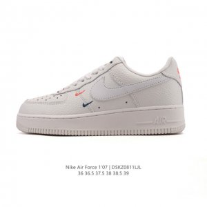 耐克 Nike Air Force 1 '07 Low 空军一号含气垫 小白鞋 2025年新款 低帮百搭厚底增高休闲运动板鞋。柔软、弹性十足的缓震性能和出色的中