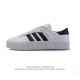 110 阿迪达斯 Adidas/三叶草 Outdoor 经典三条杠复古休闲运动板鞋 德训鞋 Samba 四季时尚简约小白鞋男女鞋情侣鞋厚底增高百搭潮鞋。 类型：