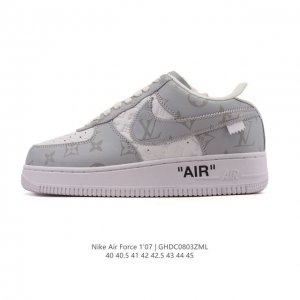 特价原价 元 公司级 Louis Vuitton X Nike Air Force 1 Low 路易威登联名 耐克 空军一号 Af1 低帮百搭休闲厚底增高运动板