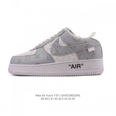 特价原价 元 公司级 Louis Vuitton X Nike Air Force 1 Low 路易威登联名 耐克 空军一号 Af1 低帮百搭休闲厚底增高运动板