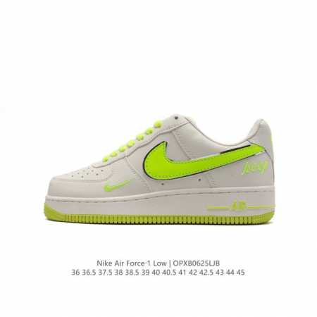 耐克 Nike Air Force 1 '07 Low 空军一号含气垫 低帮百搭厚底增高休闲运动板鞋。柔软、弹性十足的缓震性能和出色的中底设计，横跨复古与现代的 - 点击图像关闭