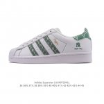 公司级 阿迪达斯 Adidas Superstar 2025年新款鞋子 蛇年新款经典贝壳头系列 新款休闲板鞋潮流男女士运动鞋。鞋面柔软帆布拼接材质 标志性的贝壳