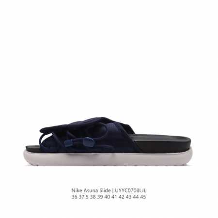 耐克 Nike Asuna Slide 2 Slide 新款可调节夏季休闲沙滩拖鞋 魔术贴一字拖男女凉拖鞋 鞋面侧边加入独特的束绳结构，可让你快速调节贴合度，满 - 点击图像关闭
