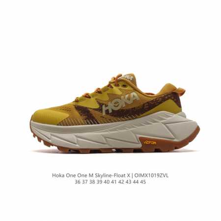 霍卡 HOKA ONE ONE 大地飞越 Skyline Float X 系列 网面透气 防滑轻便厚底跑步鞋天际线X老爹鞋，户外缓震越野徒步鞋 缓冲性为各种阶段 - 点击图像关闭