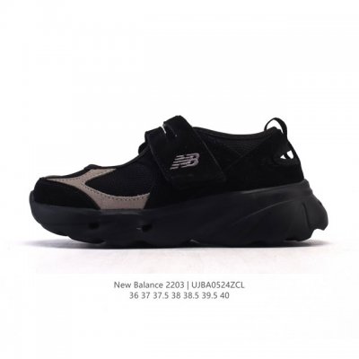 新品公司级 新百伦 New Balance Nb 2203 玛丽珍女士运动休闲鞋 潮流复古运动 织物人造革轻便 低帮 休闲跑步鞋 时尚玛丽珍 #魔术贴鞋 配色太