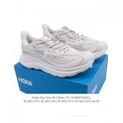 新款 Hoka One One 推出升级 Clifton 10 克利夫顿10代 男女士休闲跑步鞋轻量缓震运动鞋。Hoka One One的Clifton克利夫顿