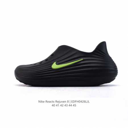新品 耐克 Nike Reactx Rejuven8 沙滩鞋 柔软回弹耐磨透气凉拖鞋 包头凉鞋25夏季新款轻便透气洞洞鞋外穿休闲鞋 Hv5060-002 采用质 - 点击图像关闭