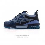 公司级 Lv Skate Sneaker 路易威登 2025年新款运动板鞋 蛇年限定 春夏秀场初次亮相，此次以粒面牛皮革焕新呈现。加垫鞋领和鞋舌援引滑板鞋设计，