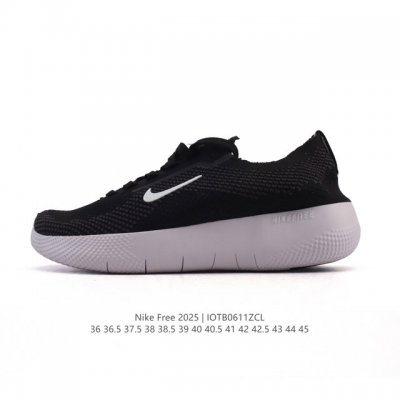 新品 耐克 Nike Free 2025 男女子跑步训练鞋 Hf1078-002 Free 2025 公路运动跑步鞋，采用 Flyknit 飞织材料，助你在运动