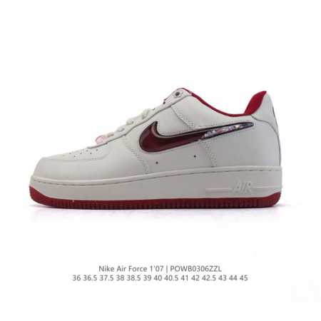 耐克 Nike Air Force 1 '07 Low 2025新年新款 空军一号含气垫 小白鞋 低帮百搭厚底增高休闲运动板鞋。柔软、弹性十足的缓震性能和出色的 - 点击图像关闭