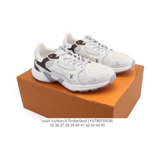 公司级 Timberland添柏岚 天伯伦 Louis Vuitton路易威登联名 运动跑步鞋 户外休闲潮流系列 厚底增高老爹鞋，搭配防臭防腐鞋垫，给您完美的穿