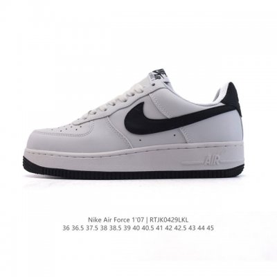 耐克 Nike Air Force 1 '07 Low 空军一号含气垫 小白鞋 低帮百搭厚底增高休闲运动板鞋。柔软、弹性十足的缓震性能和出色的中底设计，横跨复古