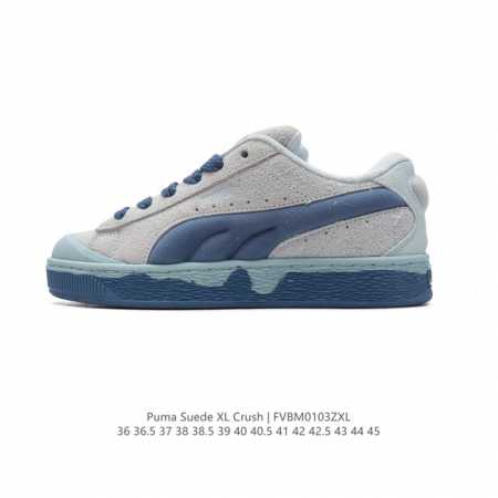 彪马 Puma 男女式运动板鞋 Suede Xl Crush 防滑耐磨百搭舒适时尚休闲鞋 Puma Black-Shadow Gray复古单品彪马 时尚 舒适 - 点击图像关闭