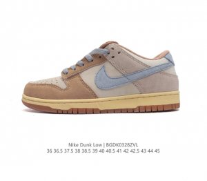 真标 耐克 Nike Sb Dunk Low Pro 男 女滑板鞋 经典复古运动鞋 采用低帮设计 塑就经典 Dunk 风格 鞋垫后跟搭载 Zoom Air 气垫