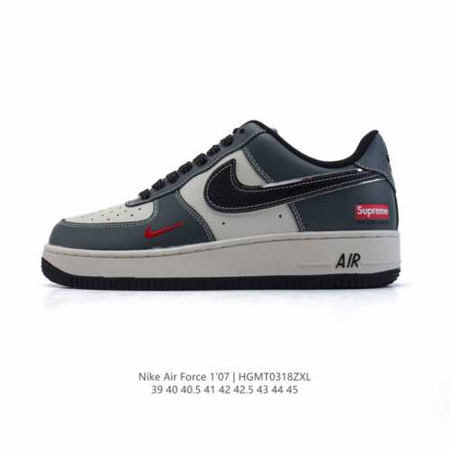 160 耐克 Nike Air Force 1 '07 Low 空军一号含气垫 小白鞋 低帮百搭厚底增高休闲运动板鞋。柔软、弹性十足的缓震性能和出色的中底设计，