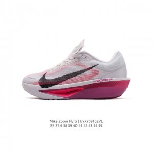 Nike 耐克 2024春新款男女子zoom Fly 6 Prm缓震轻便跑步鞋。这款鞋在继承了 Nike Zoom Fly 5 的基础上，承诺为跑者带来更上一层