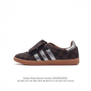 阿迪达斯 Adidas Samba新款 德训鞋 时尚休闲运动板鞋- Wales Bonner 的 Adidas Samba “Studded”亮相，Adidas