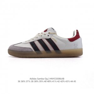 120 阿迪达斯 Adidas Original Samba Og Cny 德训鞋 2025年新款 蛇年限定 白色运动板鞋 此款以简约大方的造型设计，给人以随性