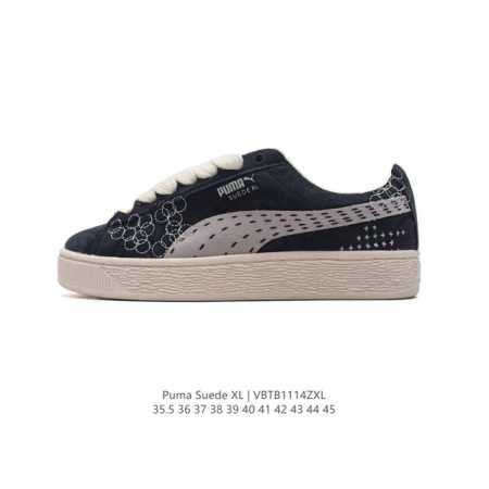 彪马puma Suede Xl 低帮复古轻便透气防滑减震休闲鞋 厚底增高运动板鞋 类型：男女鞋 尺码: 35.5-45 货号：395777-02 编码：Vbtb - 点击图像关闭
