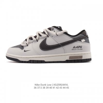 公司级 耐克 Nike Dunk Low Retro 运动鞋复古板鞋 解构绑带 双鞋带，作为 80 年代经典篮球鞋款，起初专为硬木球场打造，后来成为席卷街头的时