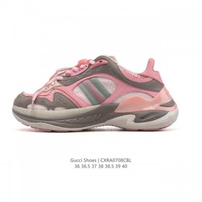 公司级 Gucci 古驰 高奢百搭休闲女士运动鞋 明星同款缓震慢跑鞋 小红书爆款厚底增高老爹鞋 鞋面走线工整 清晰质感 高端时尚 简约大气 防滑舒适。 类型：女