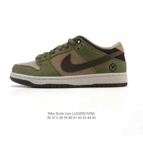 公司级 耐克 Nike Sb Dunk Low Pro 男女同款运动鞋复古板鞋，尽情迈步，彰显个性风采。采用柔软皮革鞋面，经久耐穿，塑就如元年款 Dunk 般的
