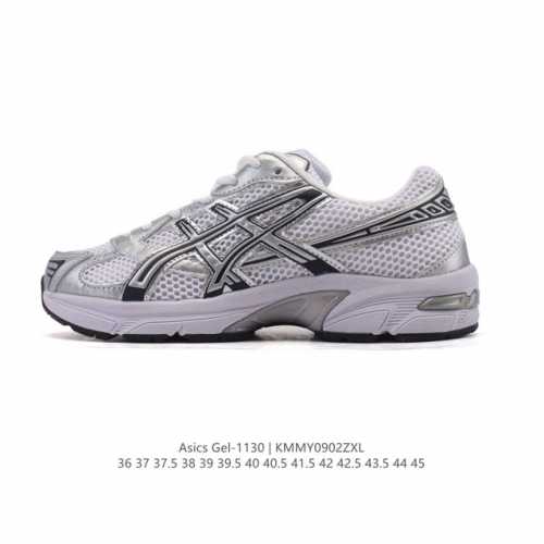 Asics 亚瑟士 新款情侣健步减震复古鞋Gel-1 男女时尚透气运动潮流耐磨休闲鞋 。选用网眼与皮革相接，复古而富有层次感。网布搭配金属感线条，虎爪 Logo