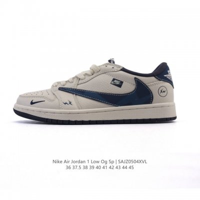 公司级 耐克 乔丹Air Jordan 1 Low Aj1 乔1 乔丹1代Aj1 倒钩 低帮复古文化休闲运动篮球鞋。从1985 年面世的元年款汲取设计灵感，采用