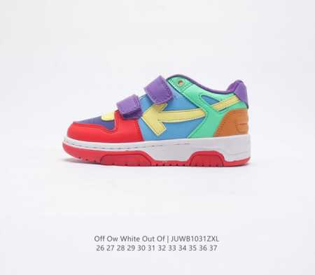 童鞋 当红美潮,儿童运动鞋 设计师独立品牌off-White C O Virgil Abloh Out Of Office Low-Top Leather Ow - 点击图像关闭