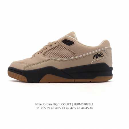 耐克 Nike 乔丹 Jordan Flight Court 时尚休闲 防滑耐磨 低帮运动鞋 复古篮球鞋 男女同款 Jordan 新鞋型 又来了！新配色曝光！滑 - 点击图像关闭