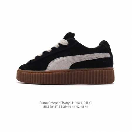 特价 彪马 蕾哈娜FENTY x PUMA Creeper Phatty 全新联名鞋款运动鞋 男女款板鞋，采用品牌标志性的麂皮、厚底设计，搭配刚性橡胶 Cree - 点击图像关闭