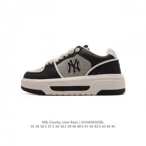 公司级 Mlb Chunky Liner Basic 人气单品学长鞋系列轻量增高厚底百搭休闲运动板鞋 男女轻便胶鞋 高级街头休閒品牌鞋。Mlb Chunky L