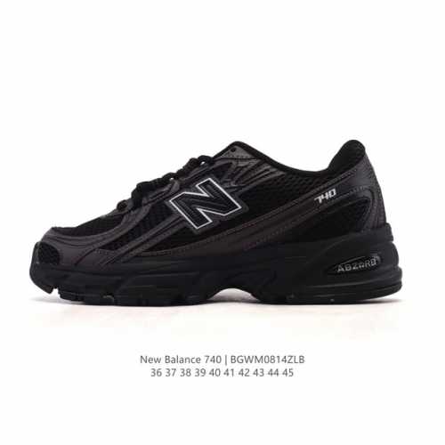 New Balance Mr740 Nb新百伦系列复古老爹风休闲运动慢跑鞋。采用轻质牛剖革拼接透气网眼衬垫织物鞋面材质 T-Beam大底提供足步弓支撑 保持步态