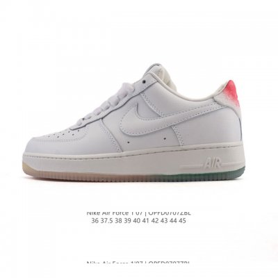真标 耐克 Nike Air Force 1 '07 Low 空军一号含气垫 小白鞋 低帮百搭厚底增高休闲运动板鞋。柔软、弹性十足的缓震性能和出色的中底设计，横