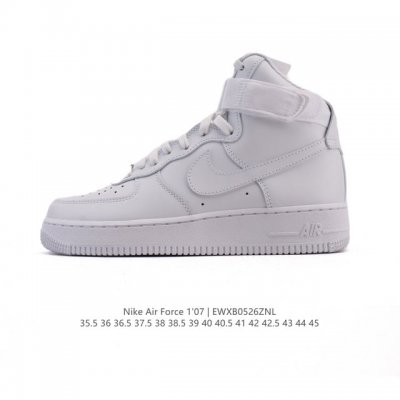 公司级 附赠送Logo清洁刷 耐克 Nike Air Force 1 Lv8 系列 高帮空军一号 魔术贴 Af1 运动板鞋 设计灵感源自摔跤运动 助你发挥天赋